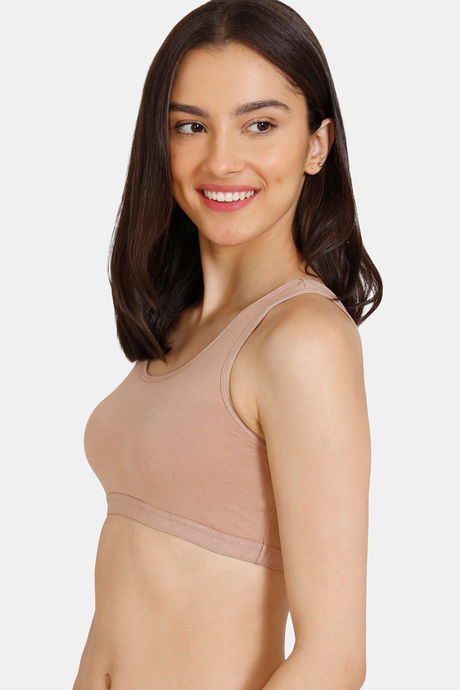 Zivame Girls Double Layered Non Wired Full Coverage Slip-on Beginner Bra (Pack of 2) - Multicolor — image 3
